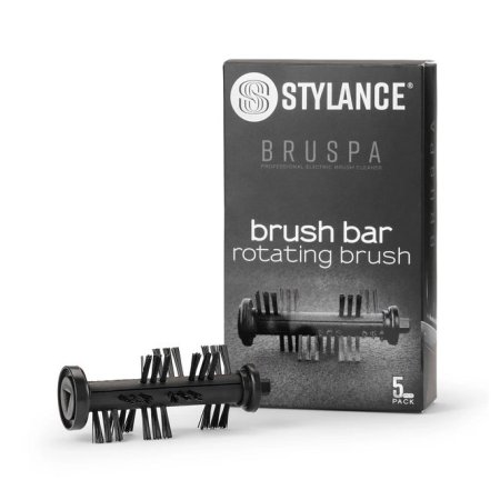 Brush cleaner-sterilizer rotating barrel