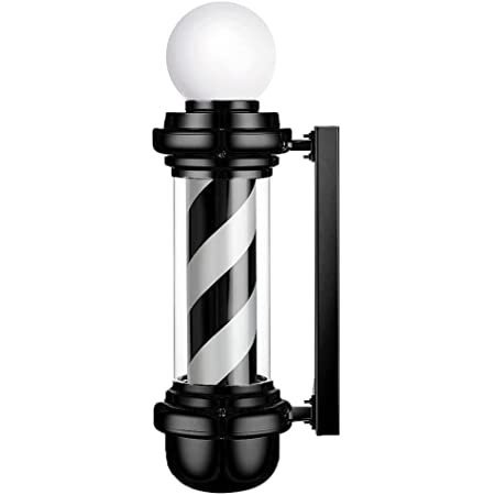Barber Pole Barber Icon Concept B/W