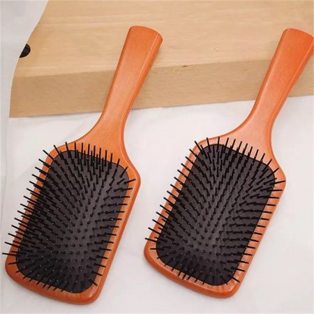 Hair brush CL paddle Wood