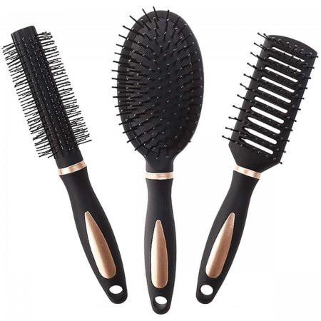 Various hair brushes