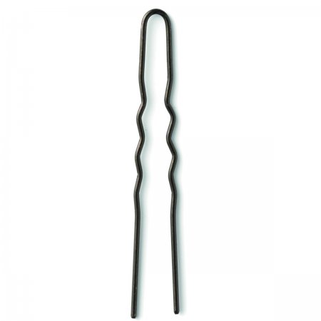 Hairpins waved 20pcs / 44mm black