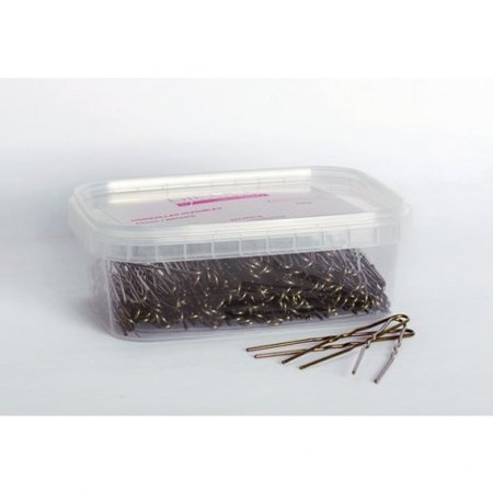 Hairpins waved brown Box 250gr / 62mm