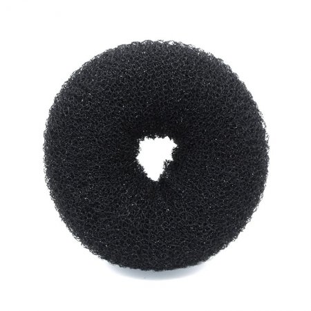 Hair bun round black 11cm