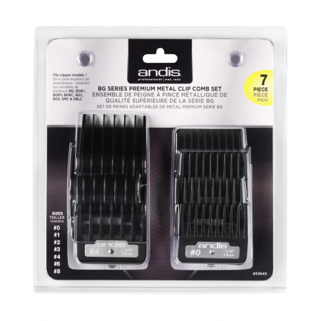 ANDIS set comb attachment premium 7pcs