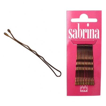 Hairgrips Sabrina brown 12pcs