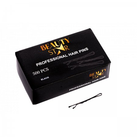 Hairgrips Beauty Star black 500pcs