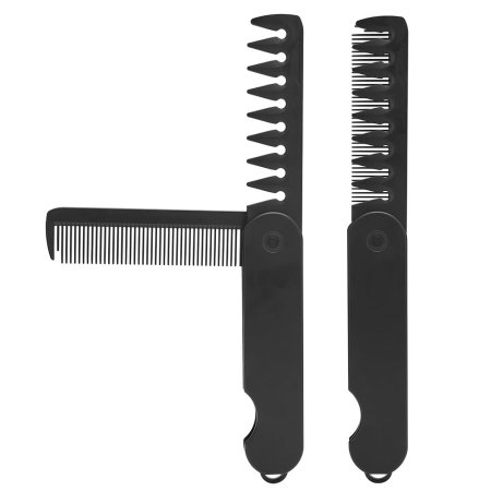 Pocket comb for hair and beard