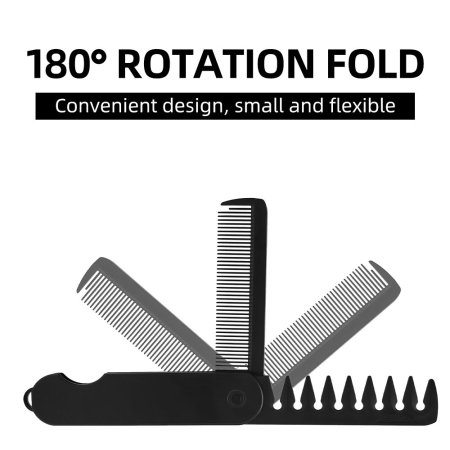 Pocket comb for hair and beard